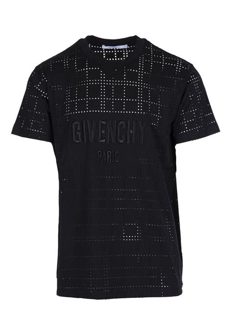 givenchy perforated t shirt
